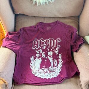 AC/DC Kids Short Sleeve Tee - Maroon